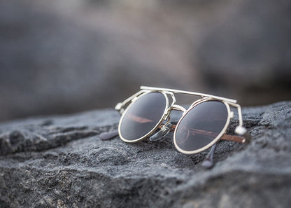 90s Round Steampunk Goth Vintage Sunglass - Joker