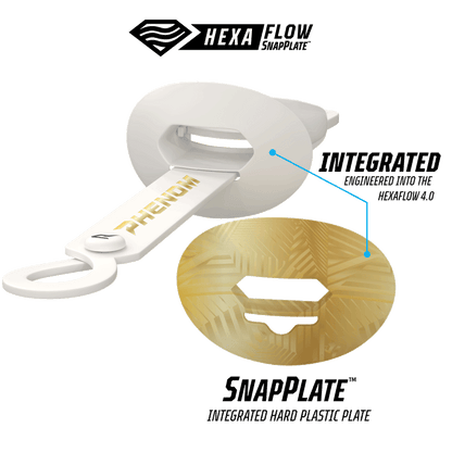 HexaFlow 4.0 SnapPlate™ Mouthguard - White Gold Rush