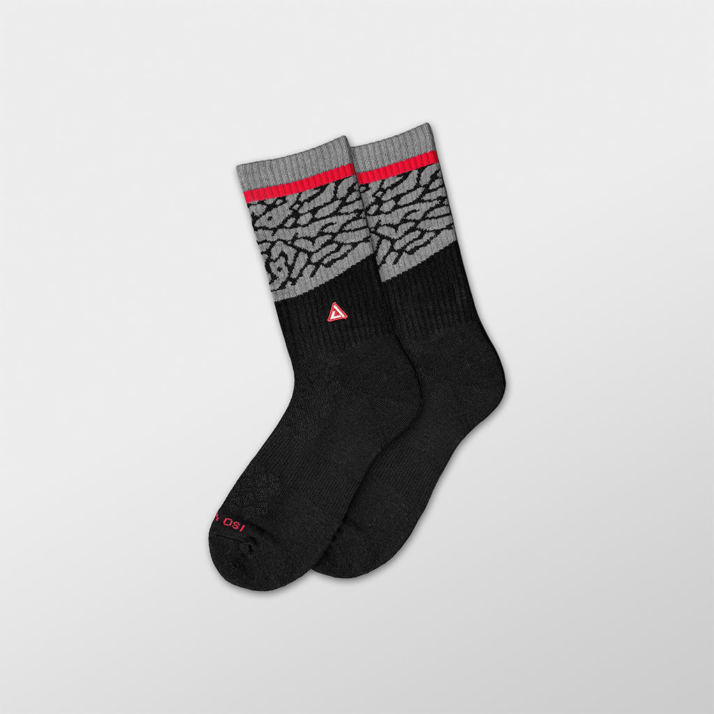 SNKR Socks - Black Cement 3