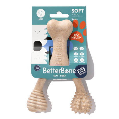 BetterBone SOFT Durability CHEW TOY: Natural Ingredients, Perfect for Teething Puppies, Senior Dogs & Gentle Chewers