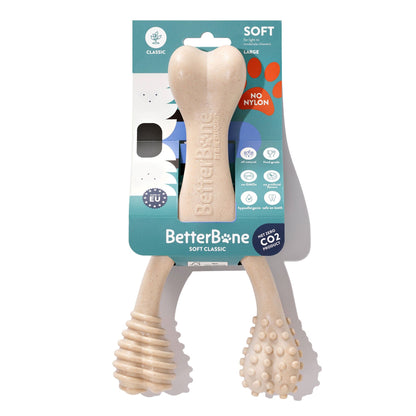 BetterBone SOFT Durability CHEW TOY: Natural Ingredients, Perfect for Teething Puppies, Senior Dogs & Gentle Chewers