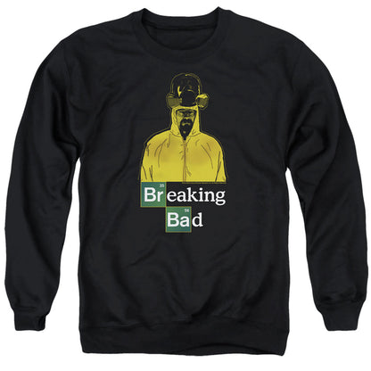 Breaking Bad Hazmat Mens Crewneck Sweatshirt Black Officially Licensed