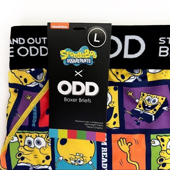 ODD SpongeBob SquarePants Nickelodeon Odd Sox Boxer Briefs (Large)