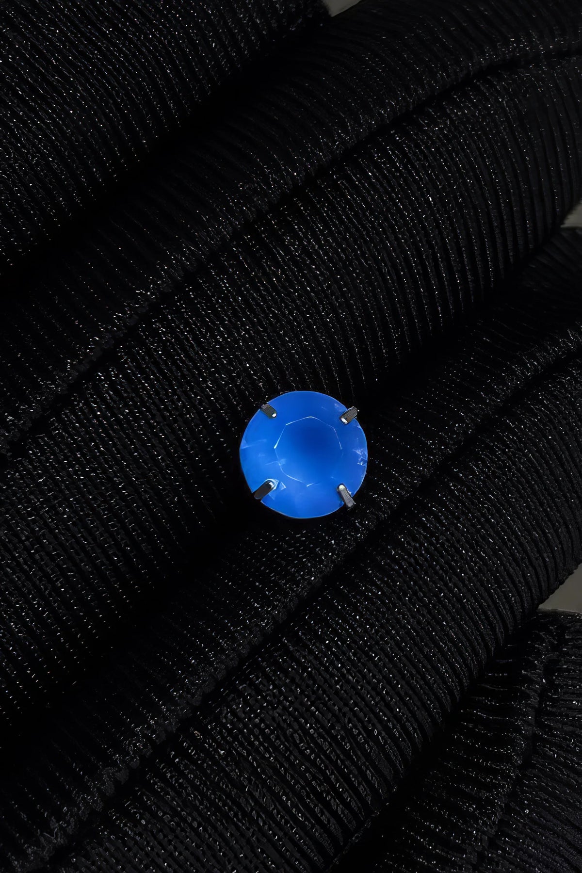 Blue Tulip Matte Titanium Steel Stud Earrings