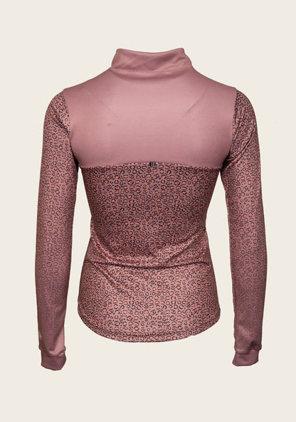 Leopard in Rose Sport Sun Shirt