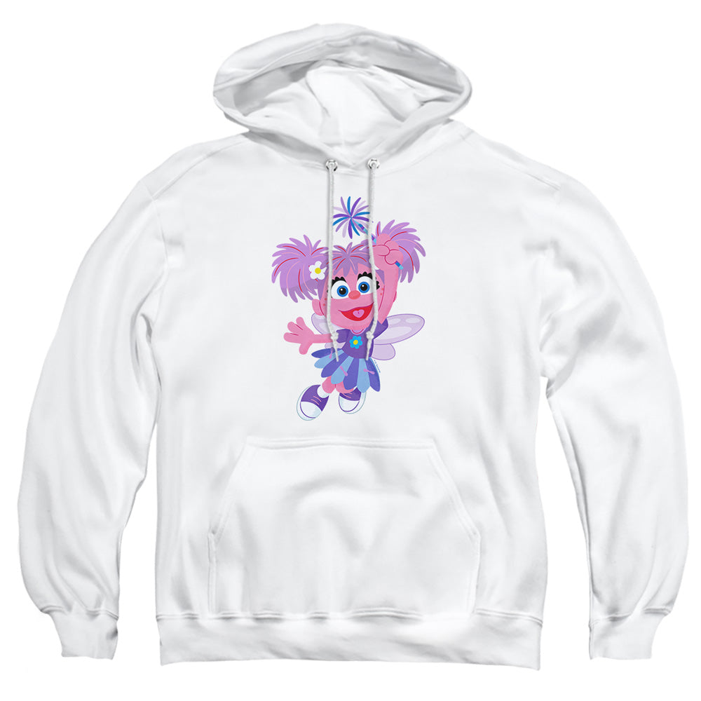 Sesame Street Furry Friends Forever! Abby Cadabby Mens Hoodie White Officially Licensed