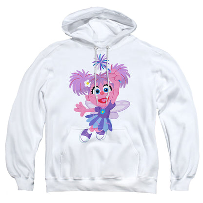 Sesame Street Furry Friends Forever! Abby Cadabby Mens Hoodie White Officially Licensed