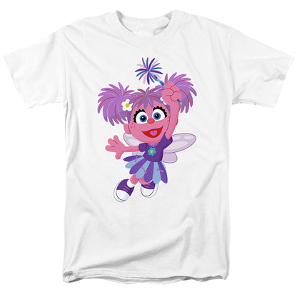 Sesame Street Furry Friends Forever! Abby Cadabby Mens T Shirt White Officially Licensed