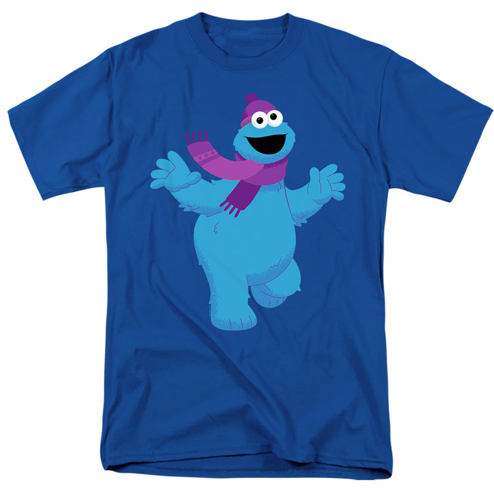 Sesame Street Furry Friends Forever! Cookie Monster Mens T Shirt Royal Blue Officially Licensed