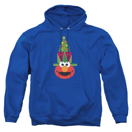 Sesame Street Christmas Nutcracker Elmo Mens Hoodie Royal Officially Licensed