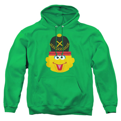 Sesame Street Christmas Nutcracker Big Bird Mens Hoodie Kelly Green Officially Licensed