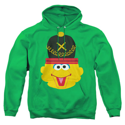 Sesame Street Christmas Nutcracker Big Bird Mens Hoodie Kelly Green Officially Licensed