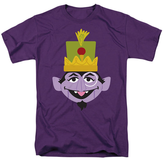 Sesame Street Christmas Nutcracker Count Mens T Shirt Royal Blue Officially Licensed