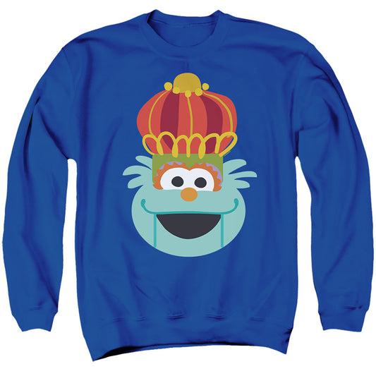 Sesame Street Christmas Nutcracker Rosita Mens Crewneck Sweatshirt Royal Blue Officially Licensed