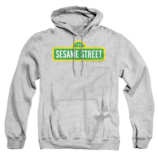 Sesame Street Logo Mens Hoodie Athletic Heather Officially Licensed