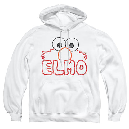 Sesame Street Elmo Letters Mens Hoodie White Officially Licensed