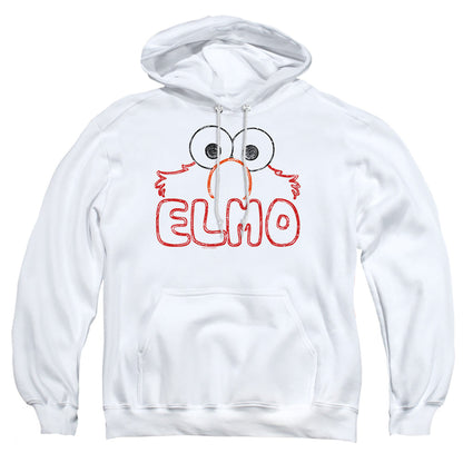 Sesame Street Elmo Letters Mens Hoodie White Officially Licensed