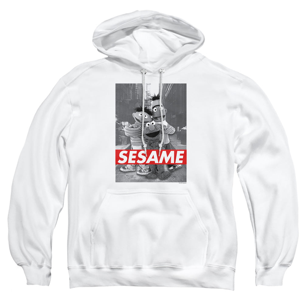 Sesame Street Sesame Mens Hoodie White Officially Licensed