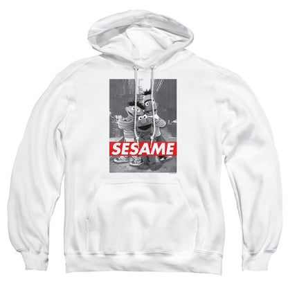 Sesame Street Sesame Mens Hoodie White Officially Licensed