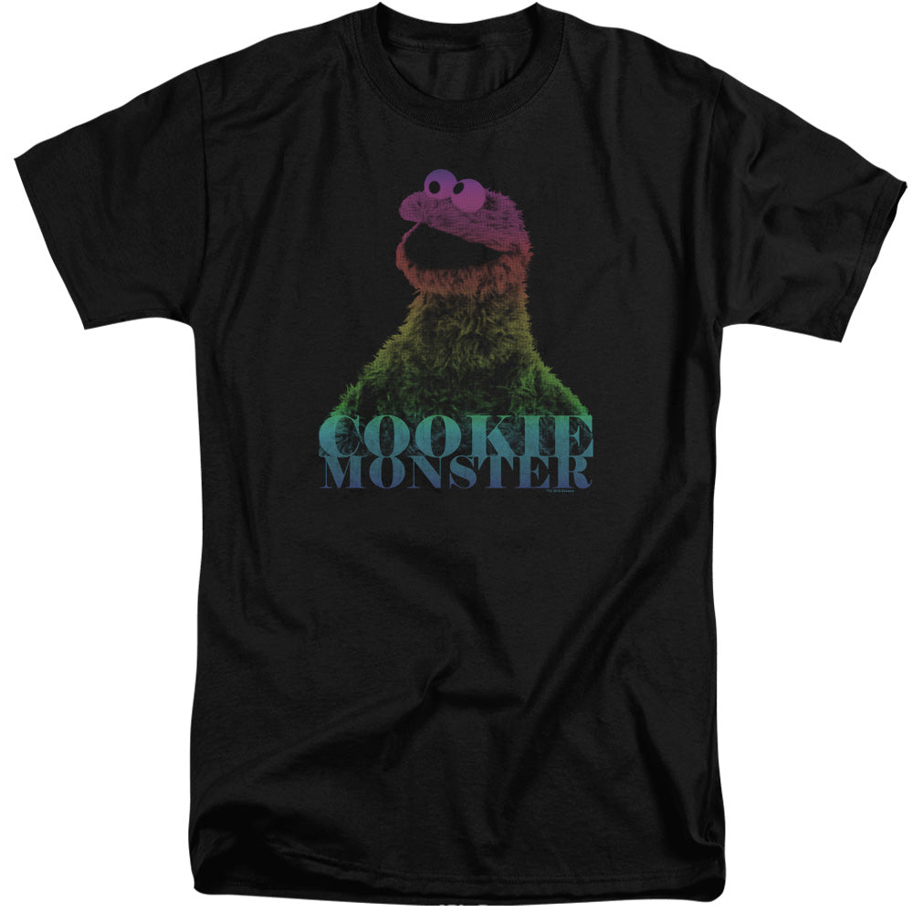 Sesame Street Cm Halftone Mens Tall T Shirt Black Officially Licensed