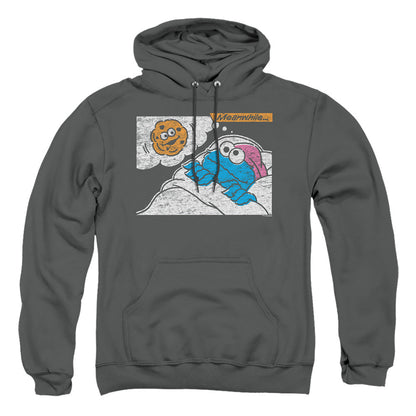 Sesame Street Meanwhile Mens Hoodie Charcoal Officially Licensed