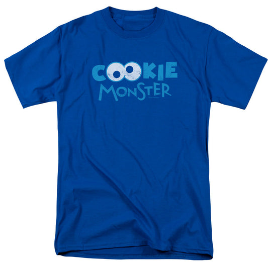 Sesame Street Cookie Eyes Mens T Shirt Royal Blue Officially Licensed