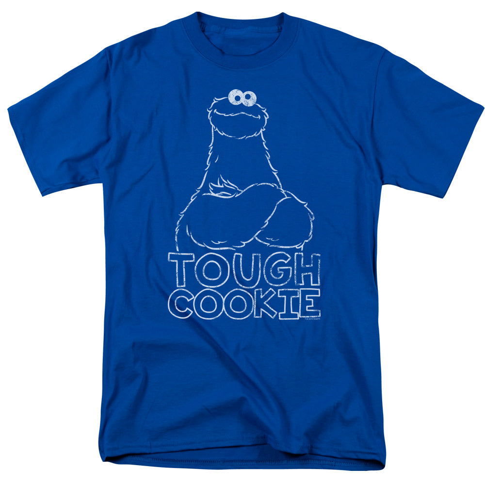 Sesame Street Touch Cookie Mens T Shirt Royal Officially Licensed