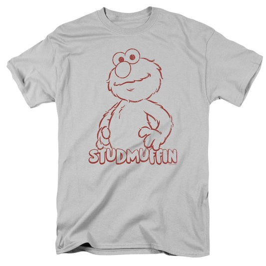 Sesame Street Studmuffin Mens T Shirt Silver Officially Licensed