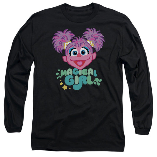 Sesame Street Scribble Head Mens Long Sleeve Shirt Black Officially Licensed