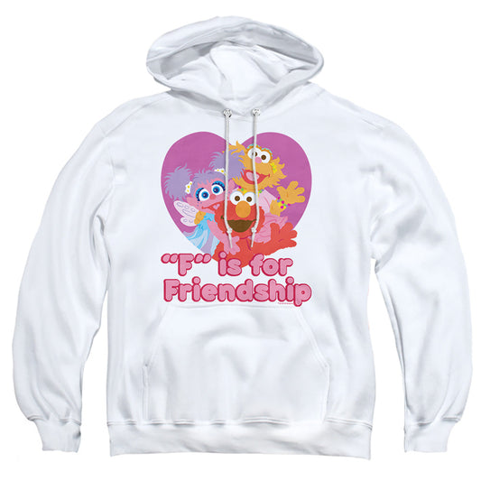 Sesame Street Friendship Mens Hoodie White Officially Licensed