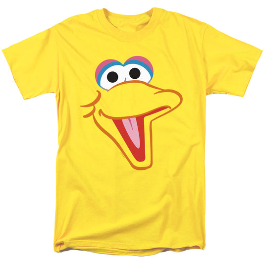 Sesame Street Big Bird Head Mens T Shirt Yellow Officially Licensed