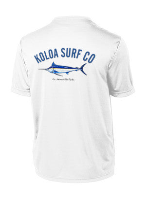 Koloa Blue Marlin Moisture Wicking T-Shirt