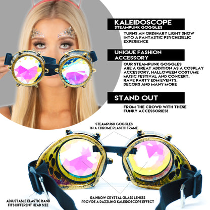 Steampunk Goggles and Kaleidoscope Glasses