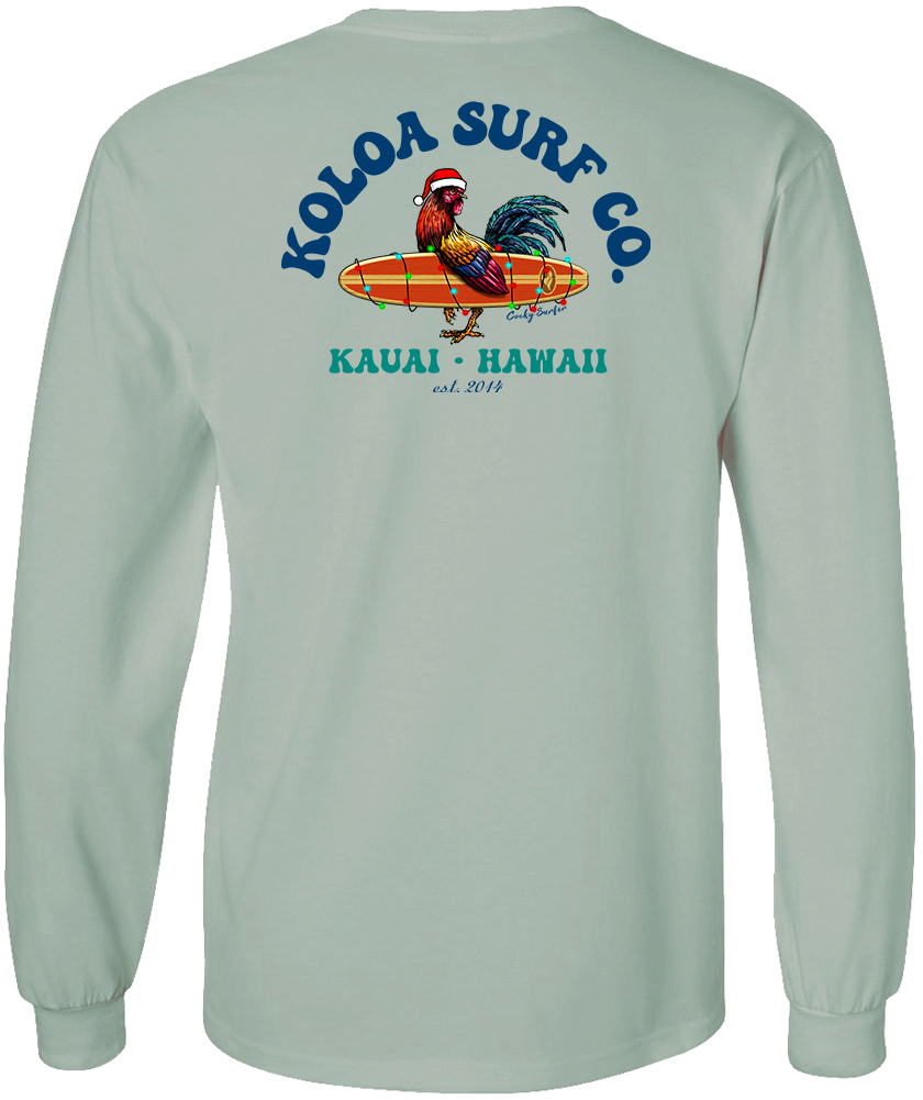 Koloa Cocky Surfer Christmas Long Sleeve T-Shirt