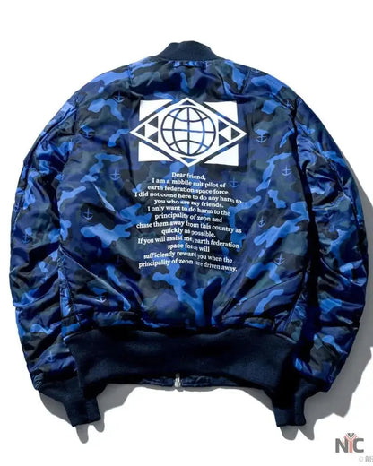 STRICT-G x ALPHA Mobile Suit Gundam White Base MA-1 Jacket