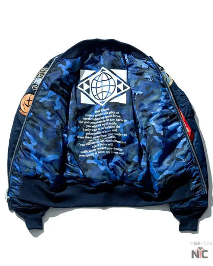 STRICT-G x ALPHA Mobile Suit Gundam White Base MA-1 Jacket