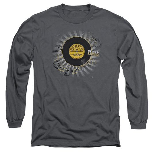Sun Established Mens Long Sleeve Shirt Charcoal Officially Licensed
