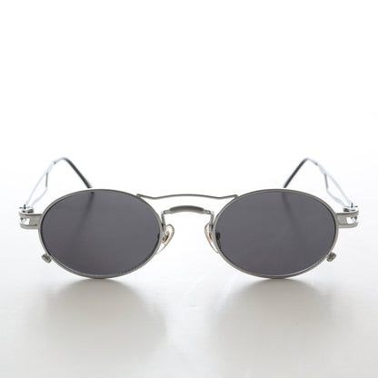 Sporty Oval Steampunk Optical Quality Vintage Sunglass - Iggy