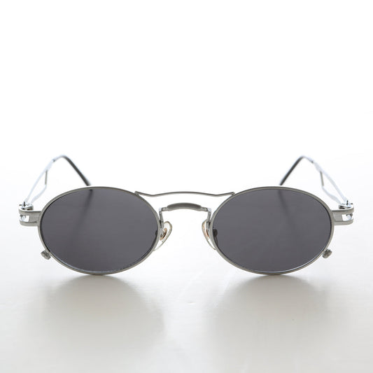 Sporty Oval Steampunk Optical Quality Vintage Sunglass - Iggy