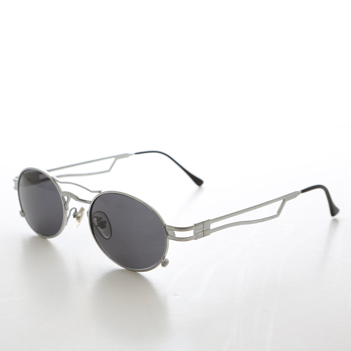 Sporty Oval Steampunk Optical Quality Vintage Sunglass - Iggy