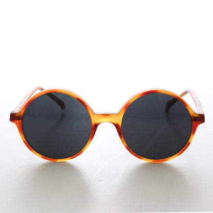 Perfect Circle Round Vintage Mod Sunglasses - Ira