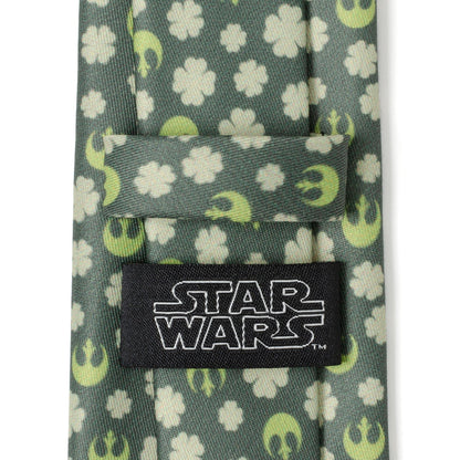 Star Wars Rebel Alliance Crest and Shamrock Green Tie
