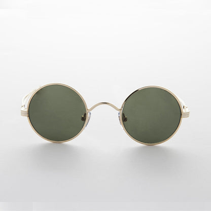 Round Steampunk Vintage Sunglass with Adjustable Temples - Swazi