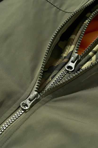 Unisex Detachable Layered Baseball Hoodie Jacket