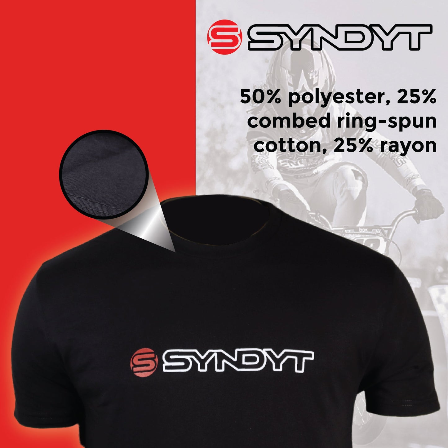 Syndyt Adult / Youth Short Sleeve T-Shirt Black