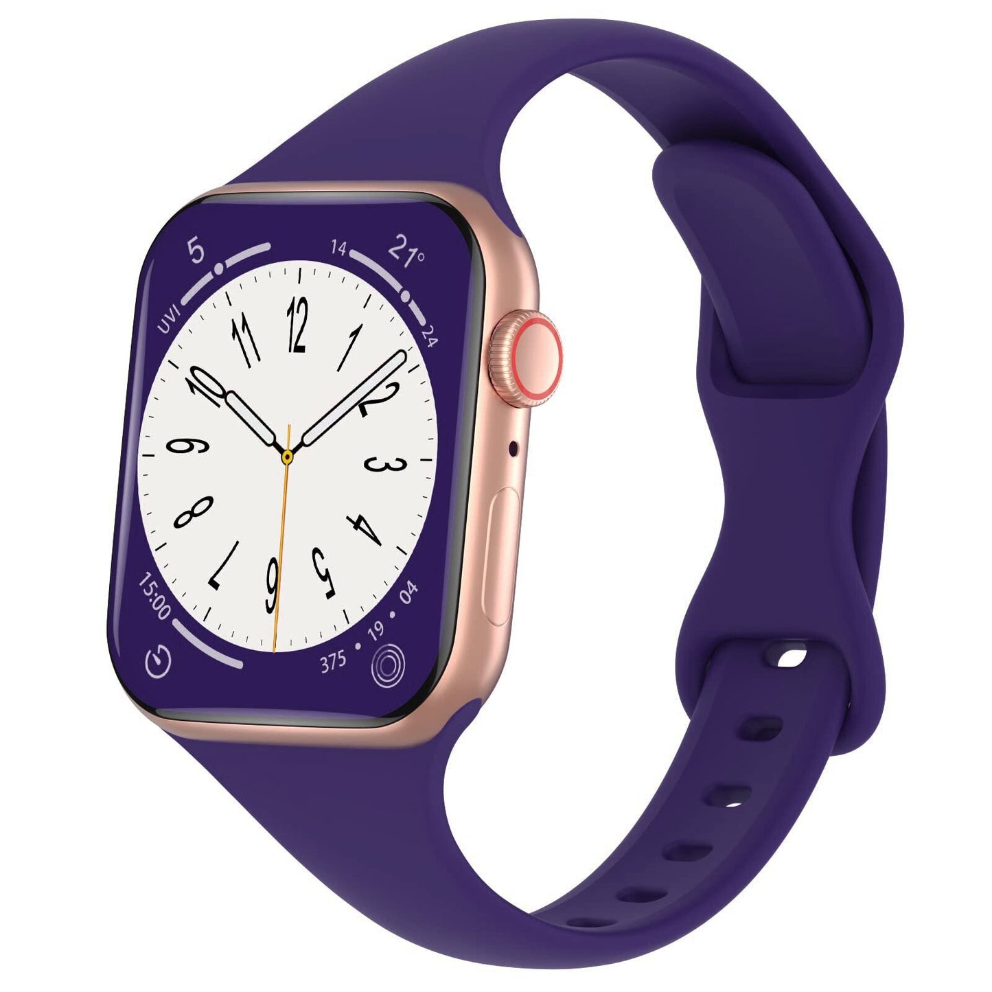 Silicone loop For Apple Watch Band/Strap Series 11/10/9/8/7/6/5/4/ SE / Ultra 1/2/3