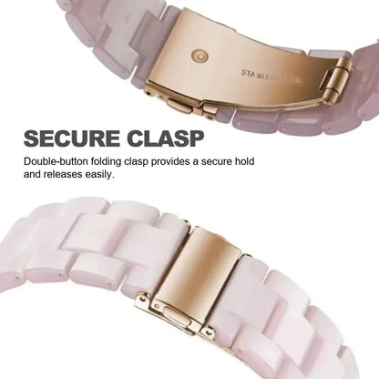 Samsung Galaxy Watch8, 9 & Ultra Resin Link Band, 40 Patterns