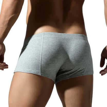 Tauwell Men’s Low Waist Boxer Shorts – Cotton Blend Underwear with U-Convex Pouch