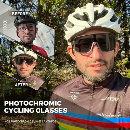 SCVCN New Outdoor Road Riding Cycling Sunglasses Sports Running Goggles Men's Mtb Bicycle Glasses Women Cycling Climbing Eyewear