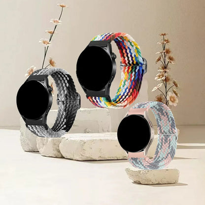 Samsung Galaxy Watch 7, 6, 5, 4 & FE Braided Stretch Loop Band 3-Pack